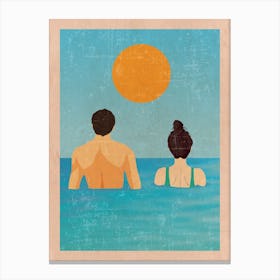 Together Swim Canvas Print