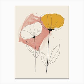 Colombo Flower Market Boho Minimalist Style 1 Canvas Print