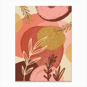 Botanical Boho Abstract Canvas Print