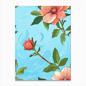 Floral Wallpaper 14 Canvas Print