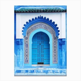 Blue Door In Morocco 1 Canvas Print