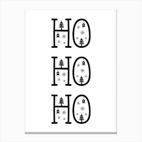 Hohoho Christmas Canvas Print