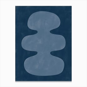 Abstract Blue Shape No.1 Canvas Print