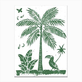 Tropical Palm Tree 1 Canvas Print