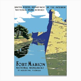 Fort Marion, St Augustine, Florida Canvas Print