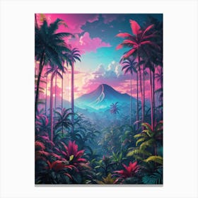 Tropical Jungle Print  Canvas Print