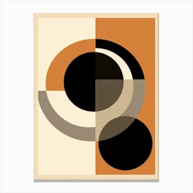 Radiant Retro; Geometric Glow, Mid Century Canvas Print