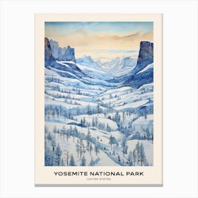 Yosemite National Park United States 4 Poster Canvas Print