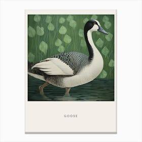 Ohara Koson Inspired Bird Painting Goose 3 Poster Canvas Print
