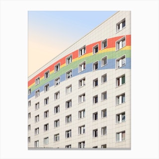 Regenbogen Haus Canvas Print