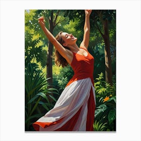 Dance In The Woods Canvas Print