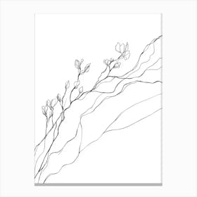 Single Line Drawing 3 Canvas Print