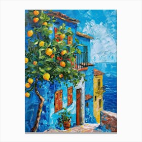 Oranges On The Street 2 Canvas Print