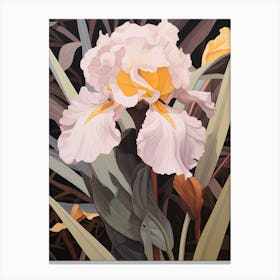 Flower Illustration Iris 4 Canvas Print