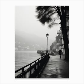 Como, Italy,  Black And White Analogue Photography  2 Canvas Print
