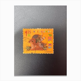 Welsh Postage Stamp 2 Canvas Print
