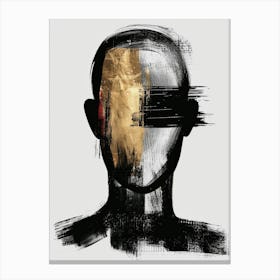 Face Of A Man 5 Canvas Print