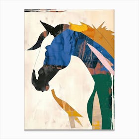 Horse 1 Cut Out Collage Canvas Print