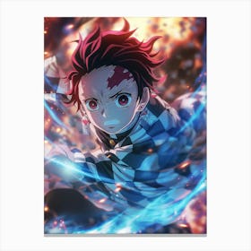 Tanjiro Kamado Demon Slayer 7 Canvas Print