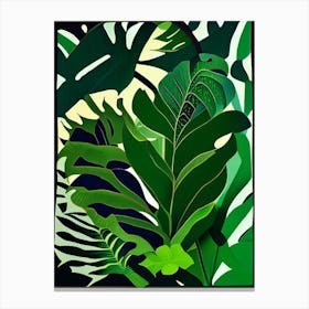 Hart S Tongue Fern Vibrant Canvas Print