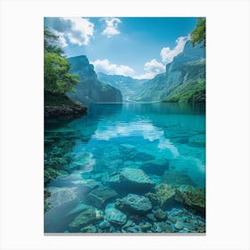 Lake In Switzerland 1 Canvas Print