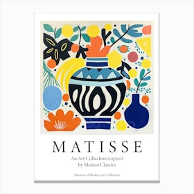 Floral Vase 2 The Matisse Inspired Art Collection Poster Canvas Print