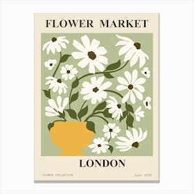 Flower Market London 1 Canvas Print