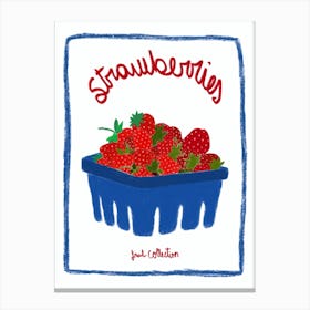 Strawberries Fruit Collection Canvas Print