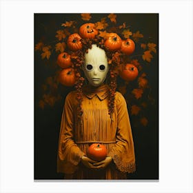 Halloween Mask Canvas Print