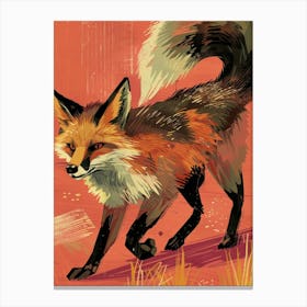 Fox Illustration 20 Canvas Print