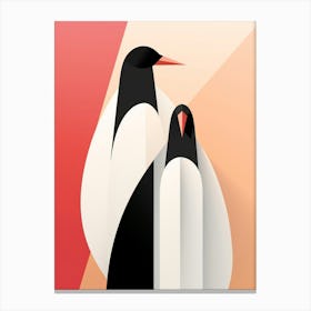 Penguin Minimalist Abstract 3 Canvas Print