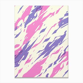 Pink And Purple Paint Canvas Print