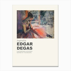 Museum Poster Inspired By Edgar Degas 1 Canvas Print