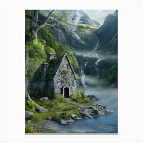 House By The Lake Canvas Print