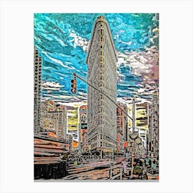 Building In New York City Canvas Print