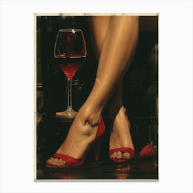 'Red Wine' Canvas Print