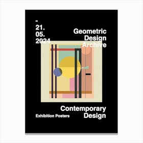 Geometric Design Archive Poster 63 Canvas Print