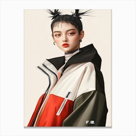 Asian Model K-Pop Girl Canvas Print