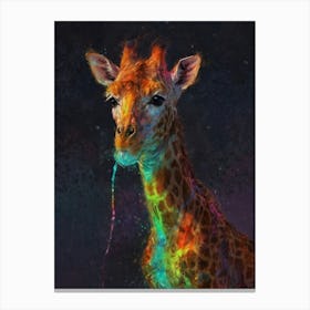 Giraffe 100 Canvas Print