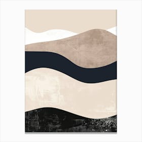 Eternity In Beige Minimalist Style Canvas Print