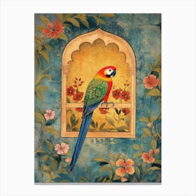 Parrot In The Window Canvas Print