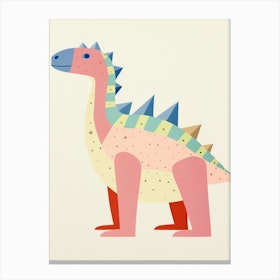 Nursery Dinosaur Art Ankylosaurus 1 Canvas Print