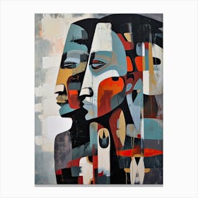 Sioux Silence In Minimalist Art ! Native American Art Canvas Print