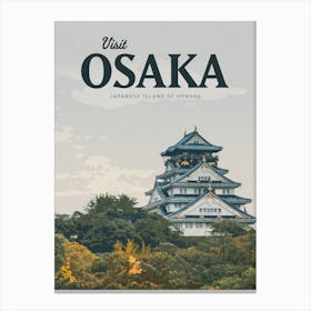 Visit Osaka Island Canvas Print