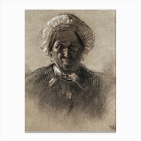 Old Woman (1882), Henri de Toulouse-Lautrec Canvas Print