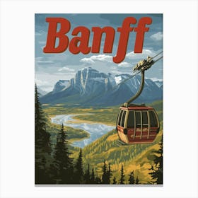 Aihrgdesign A Mid Century Modern Travel Poster For Banff Show Baa05028 Cadc 47e7 8f2e D5da694f0bf1 1 Canvas Print