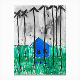 Blue House 12 Canvas Print