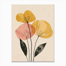 San Antonio Flower Market Boho Minimalist Style Canvas Print