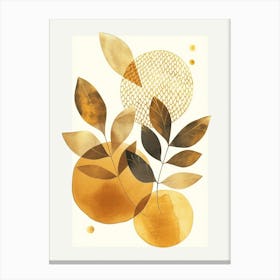 Oranges And Leaves Canvas Print Canvas Print