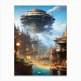 Futuristic City, Futuristic City, Futuristic City, Futuristic City, Futuristic City Canvas Print